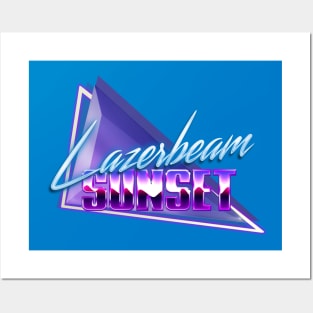 Lazerbeam Sunset logo Posters and Art